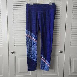 Athleta Women’s Asym Camo Sonar ⅞ Leggings in Indigo Multi Size M #017